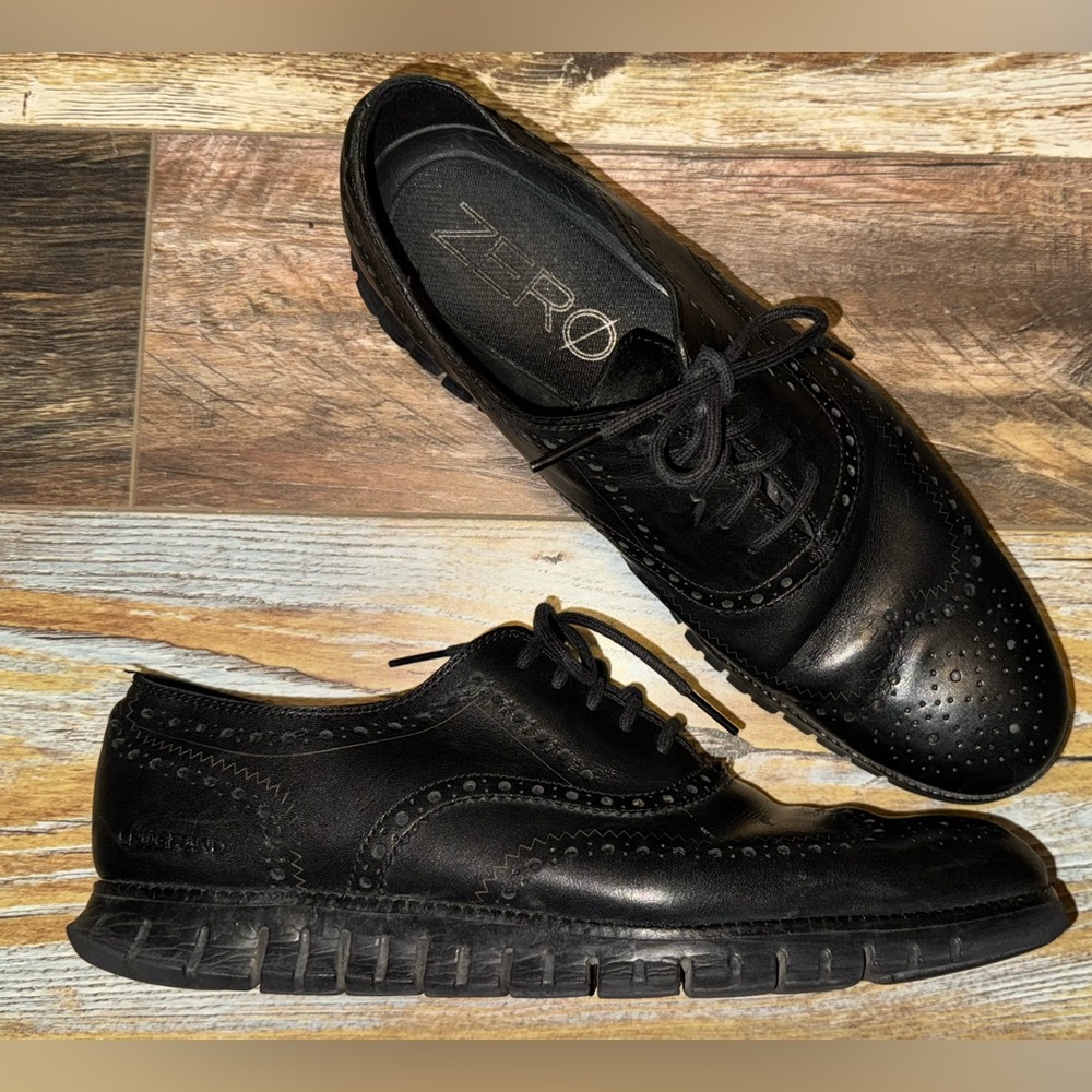Cole Haan ZeroGrand Leather Brogue Shoes